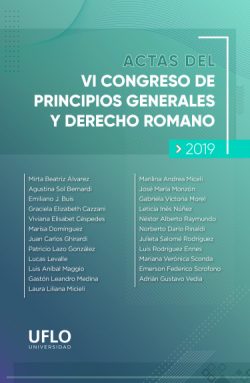 Actas del VI Congreso de Principios Generales y Derecho Romano