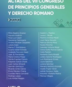 Actas del VII Congreso de Principios Generales y Derecho Romano