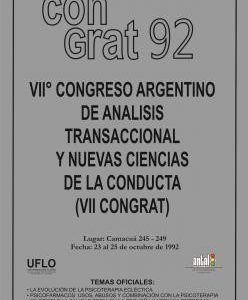 Actas del VII Congreso Argentino de Análisis Transaccional y Nuevas Ciencias de la Conducta